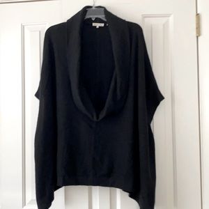100% cashmere Minnie Rose deep cowl neck  shrug/poncho. Comfy weight. Versatile